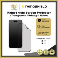 RhinoShield Screen Protector for iP 15 Pro Max 14 Pro 13 Pro Max 3D Impact Film Matte Clear Privacy Full