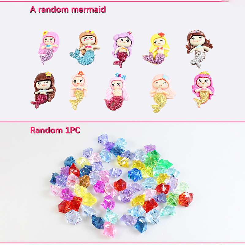 【Youer】 Nàng Tiên Cá Vỏ Đá Quý Đào Kit Khảo Cổ Khai quật Handmade Đồ Chơi Trẻ Em Khai quật Kho Báu Hóa Thạch Kit Cho Kid Quà Tặng