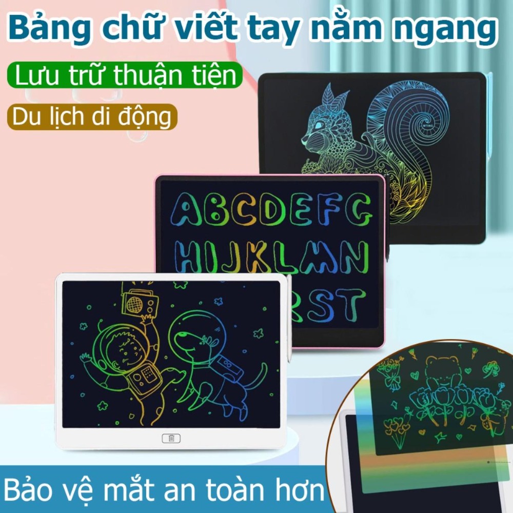 cho trẻ em áp lực thông minh - không mực và không bụi cảm hứng sáng tạo vô tận, màn hình cực lớn nhanh chóng và tiện lợi, xóa chỉ bằng một cú nhấp chuột đồ chơi phát triển giáo dục, bảng viết điện tử LCD 16 inch