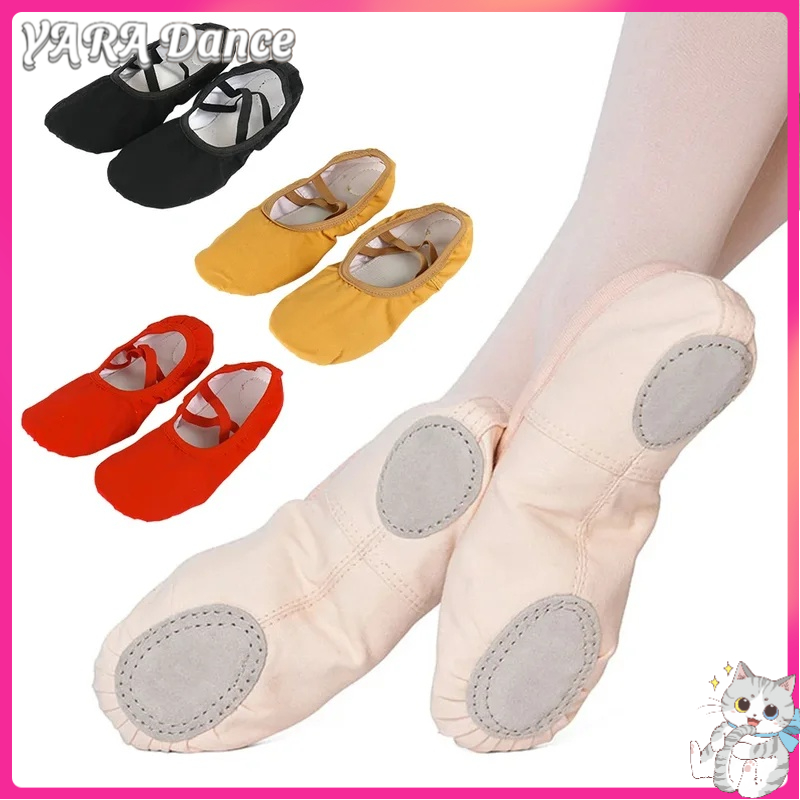 Giày Ballet YARA cho bé gái, giày vải mềm đế mềm, giày tập múa ballet cho trẻ em, giày múa cho phụ nữ