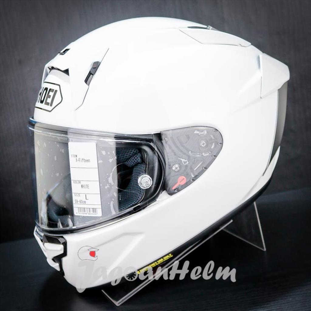 SHOEI HELM X15 SOLID | WHITE | XFIFTEEN SNI Harga 12,958,000 rupiah*Gratis Ongkir