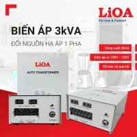 Biến Áp Đổi Nguồn Hạ Áp 1 Pha LiOA mã DN030 30kVA 3000VA. Điện Áp Vào 220V Điện Áp Ra 100V-120V. Bảo Hành 36 Tháng