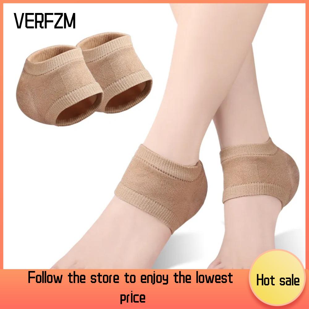 VERFZM SHOP Silicone Bọc bảo vệ gót chân Dưỡng ẩm Chống nứt Miếng lót giày Chất lượng cao Giảm đau Miếng bảo vệ gót chân gel Gót