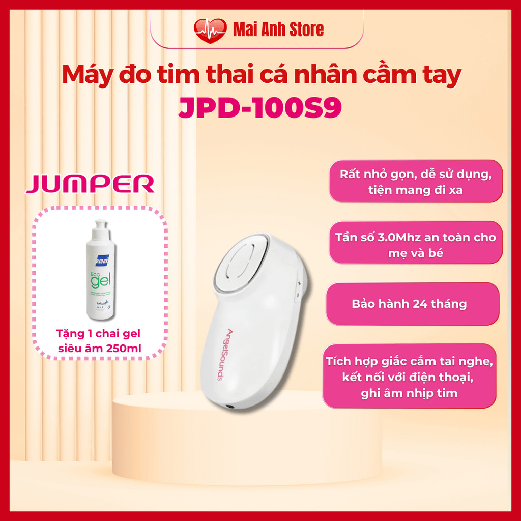 Máy đo tim thai cá nhân Jumper JPD-100S9 - Bảo hành 2 năm