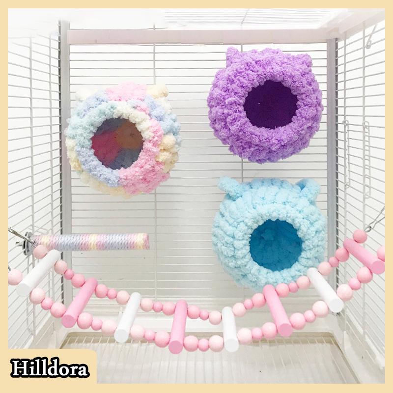 [Hilldora] Chim làm tổ cho lồng Vẹt làm tổ mùa đông Vẹt nhà san hô nhung Hideaway Túp lều cho chim làm tổ dày ấm chim làm tổ