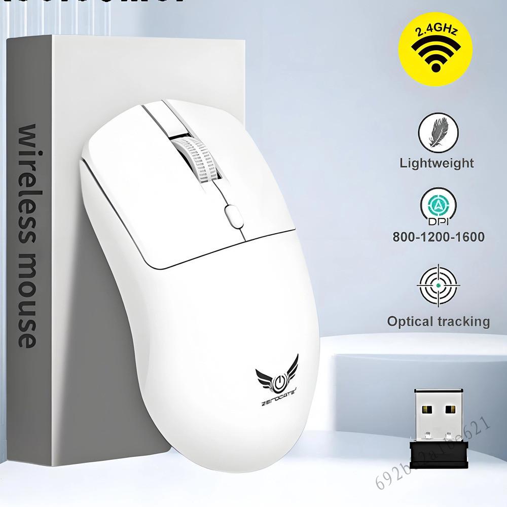 Chuột công thái học không dây 2.4G - 1600 dpi cho PC Laptop Chơi game văn phòng