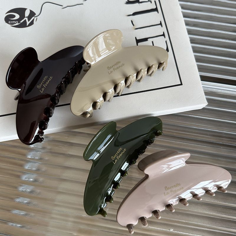 ERMO Elegant Acetate Hair Claw Clip for Women, Minimalist Design with Vintage Charm, Perfect for Everyday Styling and Updos ราคา 22 บาท*ส่งฟรี