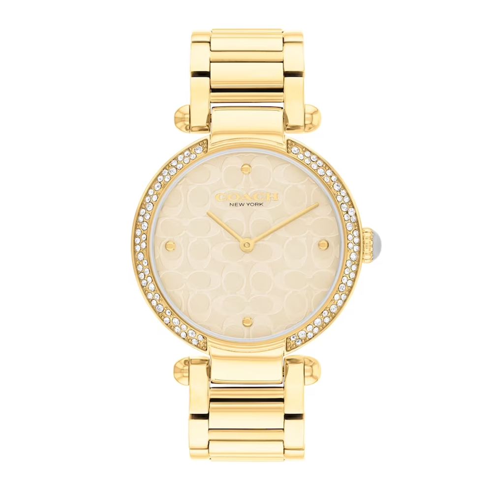 Coach CO14504183 COACH Cary Crystal Bezel Women's Watch นาฬิกาข้อมือผู้หญิง สี gold ราคา 9,130 บาท*ส่งฟรี