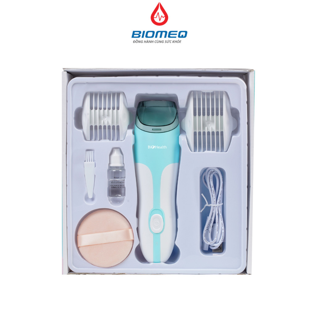 Tông đơ cắt tóc và hút tóc tự động thông minh Biohealth MK963 hớt tóc trẻ em an toàn tiện lợi