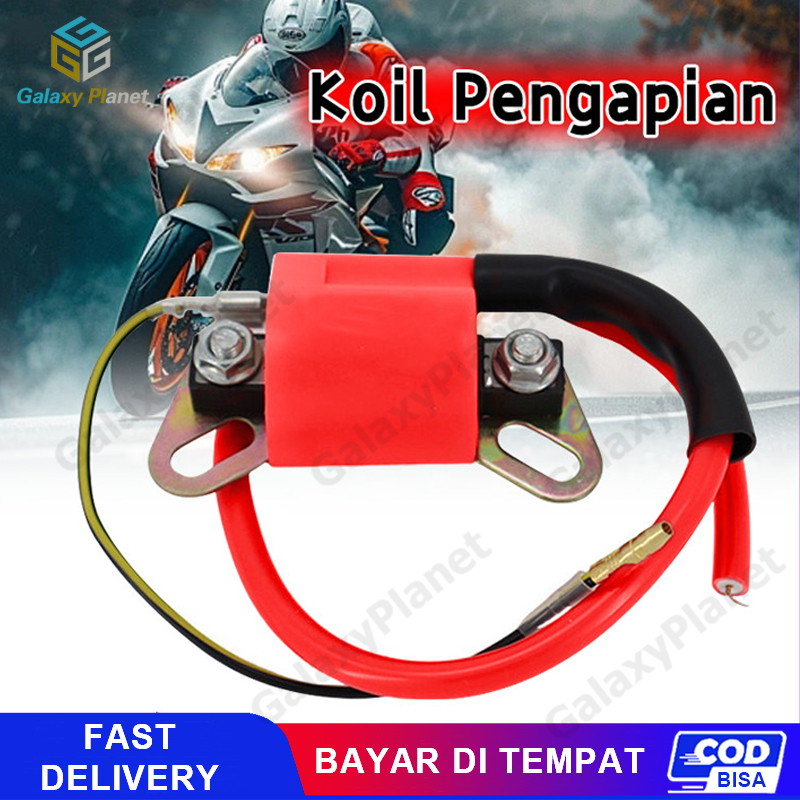 Koil pengapian tegangan tinggi Racing Ignition Coil For Carburetor-Type Motorcycles Universal Harga  40,000 Ringgit*Penghantaran Percuma
