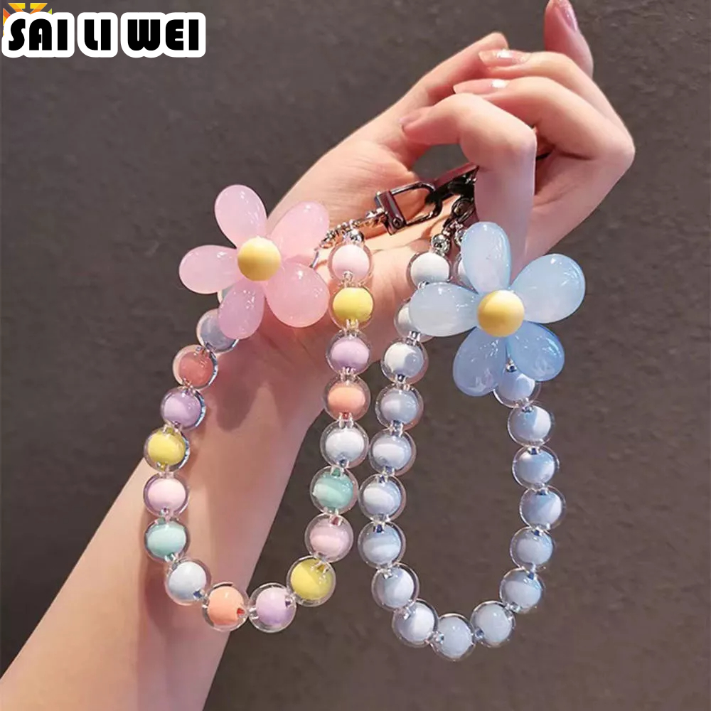 SAI LI WEI ริบบิ้นหูโทรศัพท์มือถือ Sweet Candy showy Daisy ราคา 28 บาท*ส่งฟรี