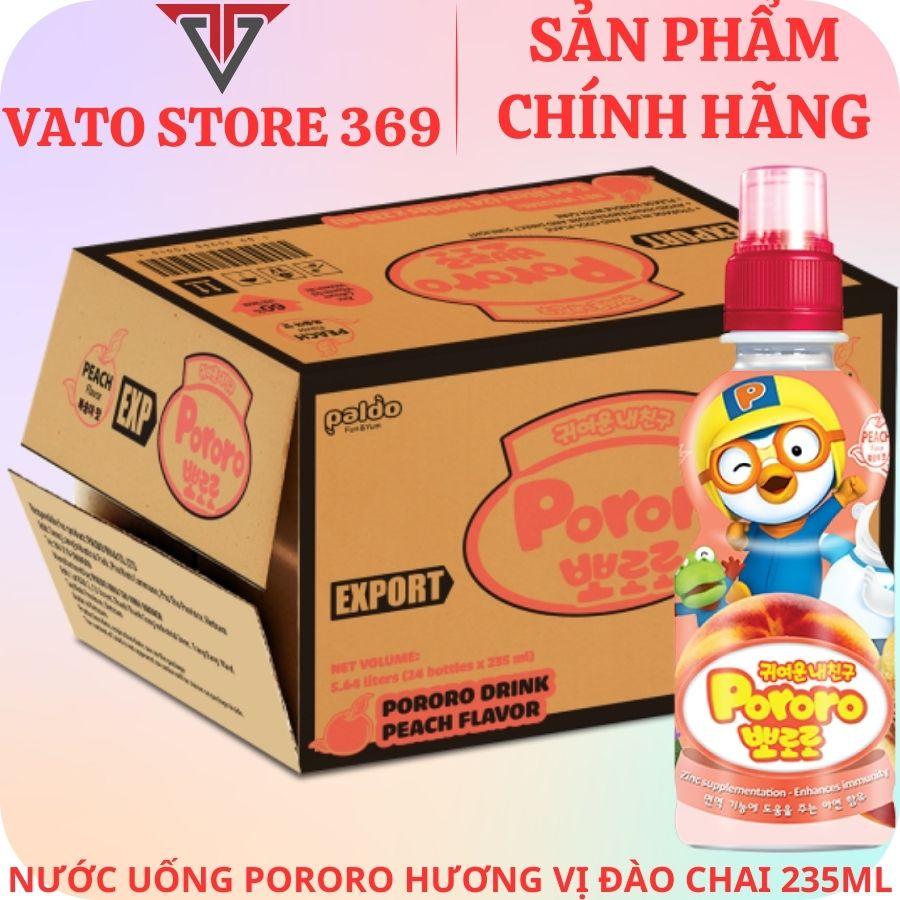 Pororo Peach Flavored Drink 235ml Bottle