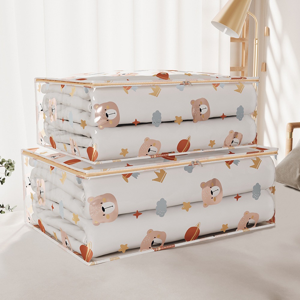ASO5S Sức chứa lớn Túi đựng đồ Chống bụi Ba chiều Túi đựng quần áo Trong suốt Túi chăn Hộ gia đình