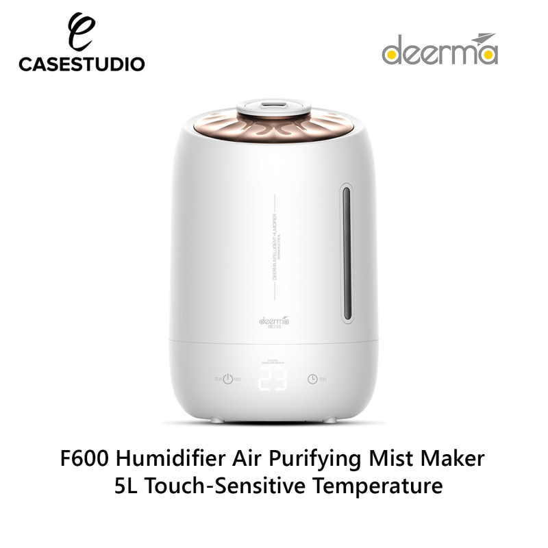 Xiaomi Deerma F600 Humidifier Air Purifying Mist Maker 5L Touch-Sensitive Temperature Singapore