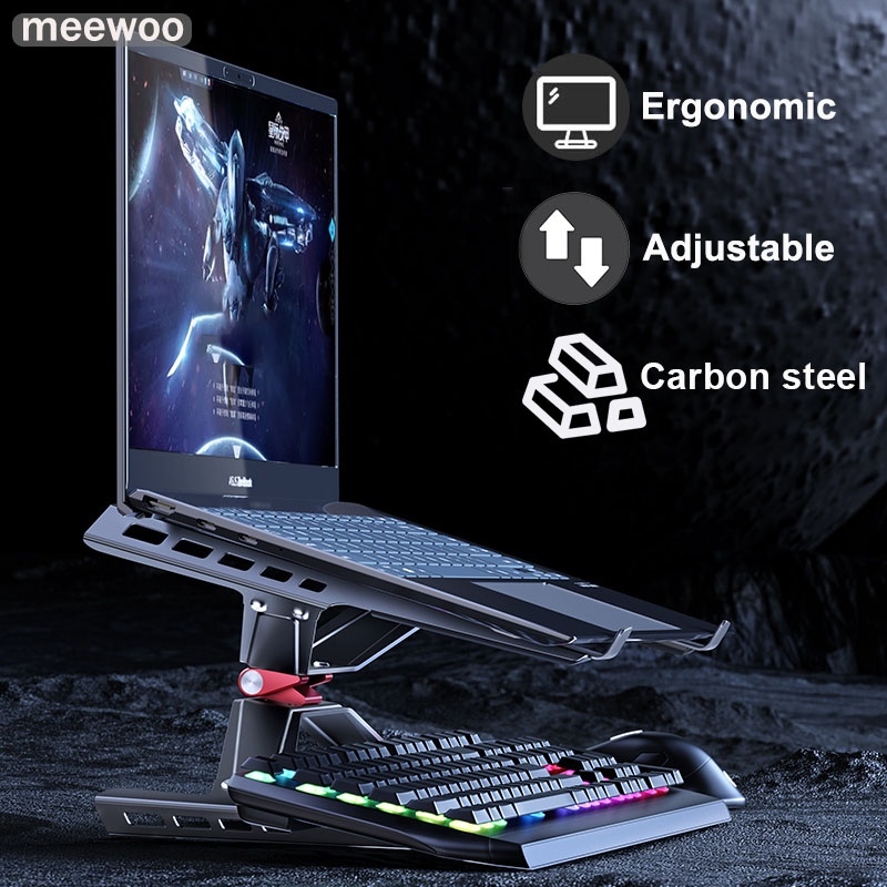 laptop stand laptop accessories laptop stand holder Meewoo Laptop Stand Aluminium Alloy Laptop Holder Notebook Stand Ergonomic Design Laptop Riser