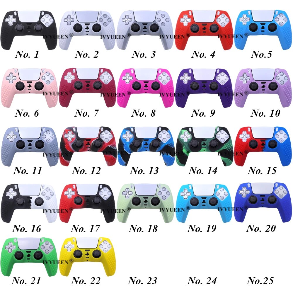 【Direct-sales】 10 Pcs Update Version Silicone Case For 5 Ps5 Ds5 Controller Protective Skin For Dualsense Gamepad Cover