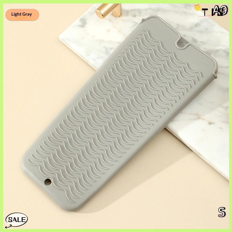 Follow Get New【TIS】 1pcs Silicone chịu nhiệt Pad Pouch lưu trữ túi cách nhiệt Mat cho máy ép tóc nhiệt uốn thanh Curler Bìa - 3