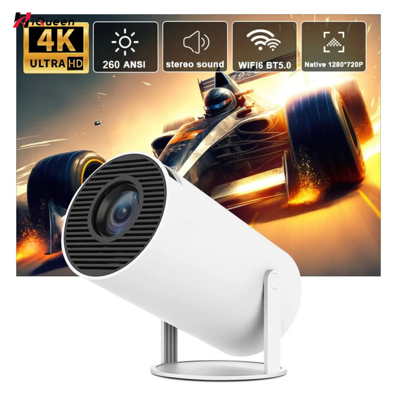 HY300 PRO Movie Projector Home Theater Dual WIFI 6 Projector 1080P Movie Video Projector Compatible For Android 11 System ราคา 3,581 บาท*ส่งฟรี