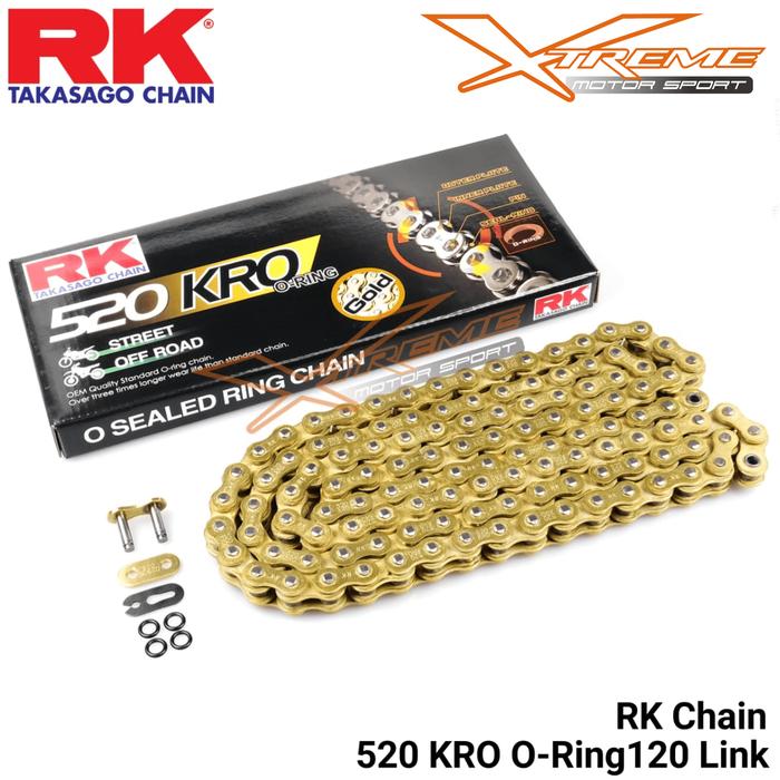 RANTAI RK CHAIN JAPAN 520 KRO O-RING CBR NINJA 250FI Z250 R25 MT25 ER6-Apocalypse77 Harga 1,215,000 rupiah*Gratis Ongkir