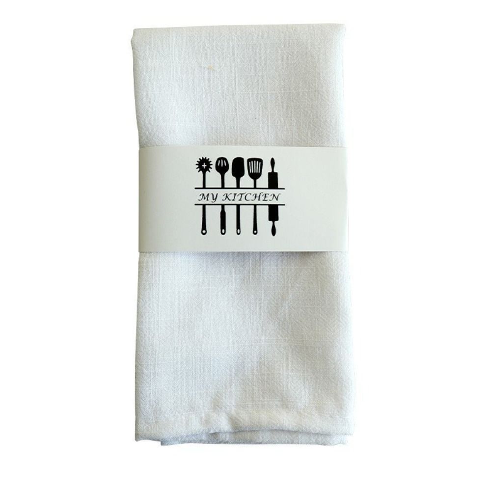 ZM6J3J Tái sử dụng Khăn ăn vải lanh cotton Mềm Trang trí bàn Khăn trà Đa năng Hoài cổ Tấm lót đĩa Tiệc - 2