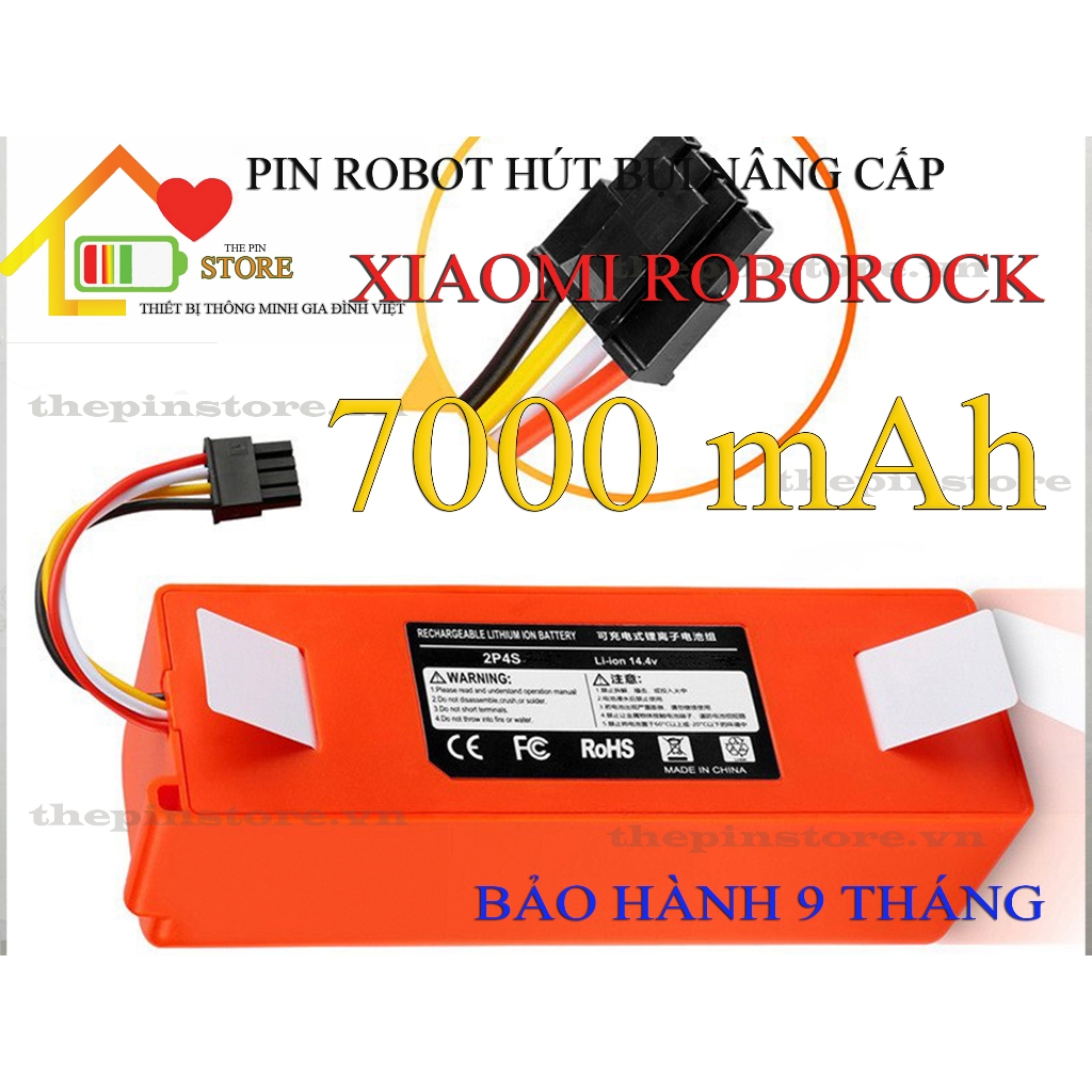 ( DUNG LƯỢNG 7000 mAh ) PIN ROBOT HÚT BỤI XIAOMI ROBOROCK S5/S5MAX/S6/S6 PURE/S6MAX/S7/S7MAX /S8  BẢ