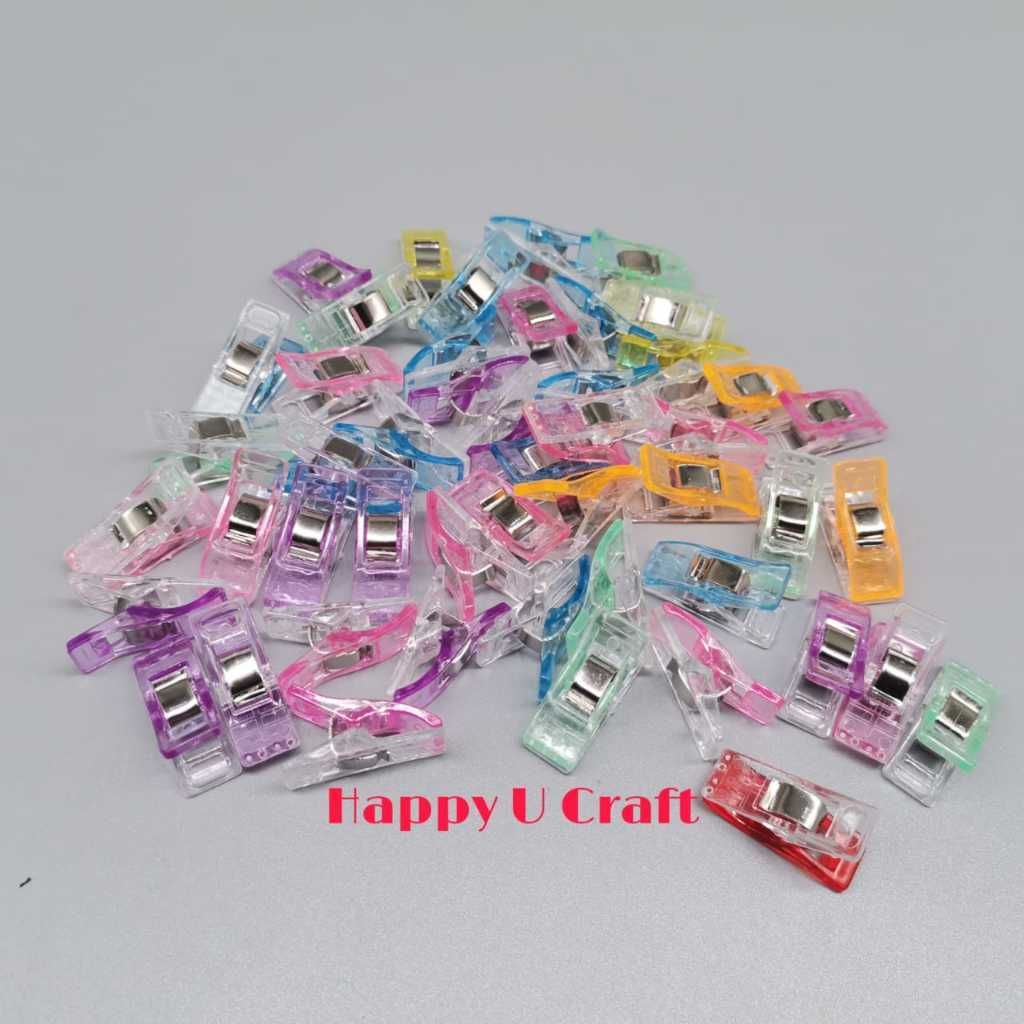 Penyepit Kain Untuk Jahit /Sewing Quilting Clip For fabric Crafting Clamp (10pcs/20pcs/30pcs per packet Mix Color)