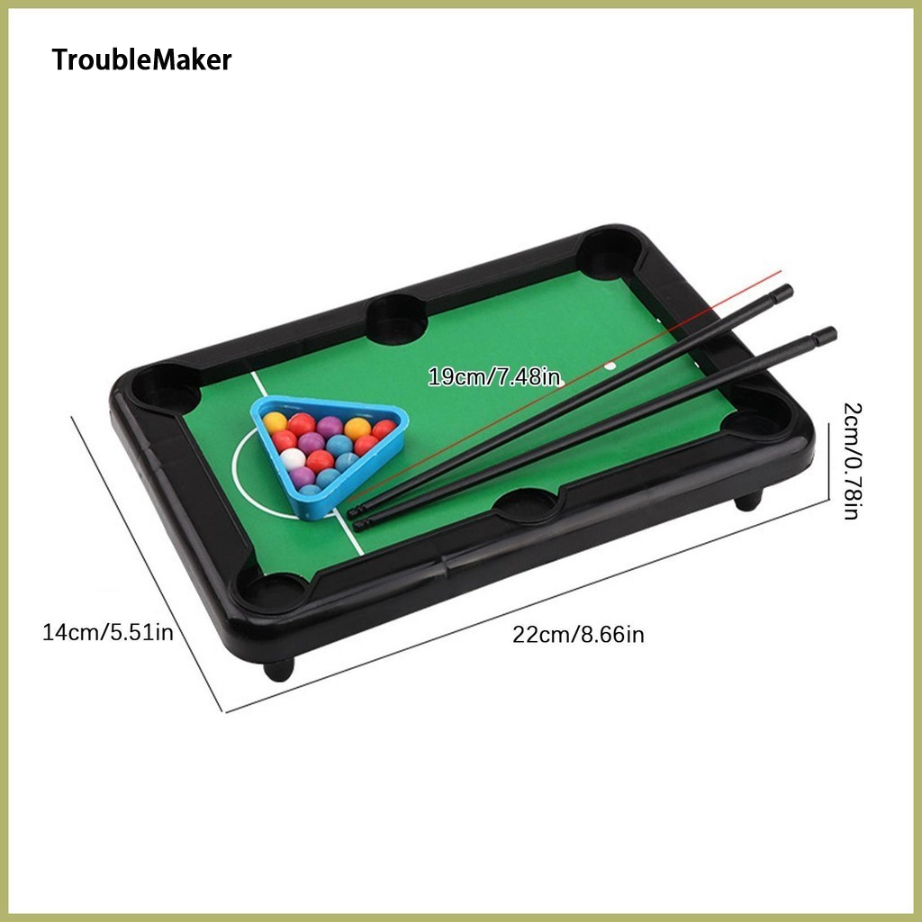 TroubleMaker Mini Swimming Pool Table Portable Swimming Pool Table Billiards Table Family Game Mini Swimming Pool Arcade Game ksidhyuvn ksidhyuvn ราคา 32 บาท*ส่งฟรี