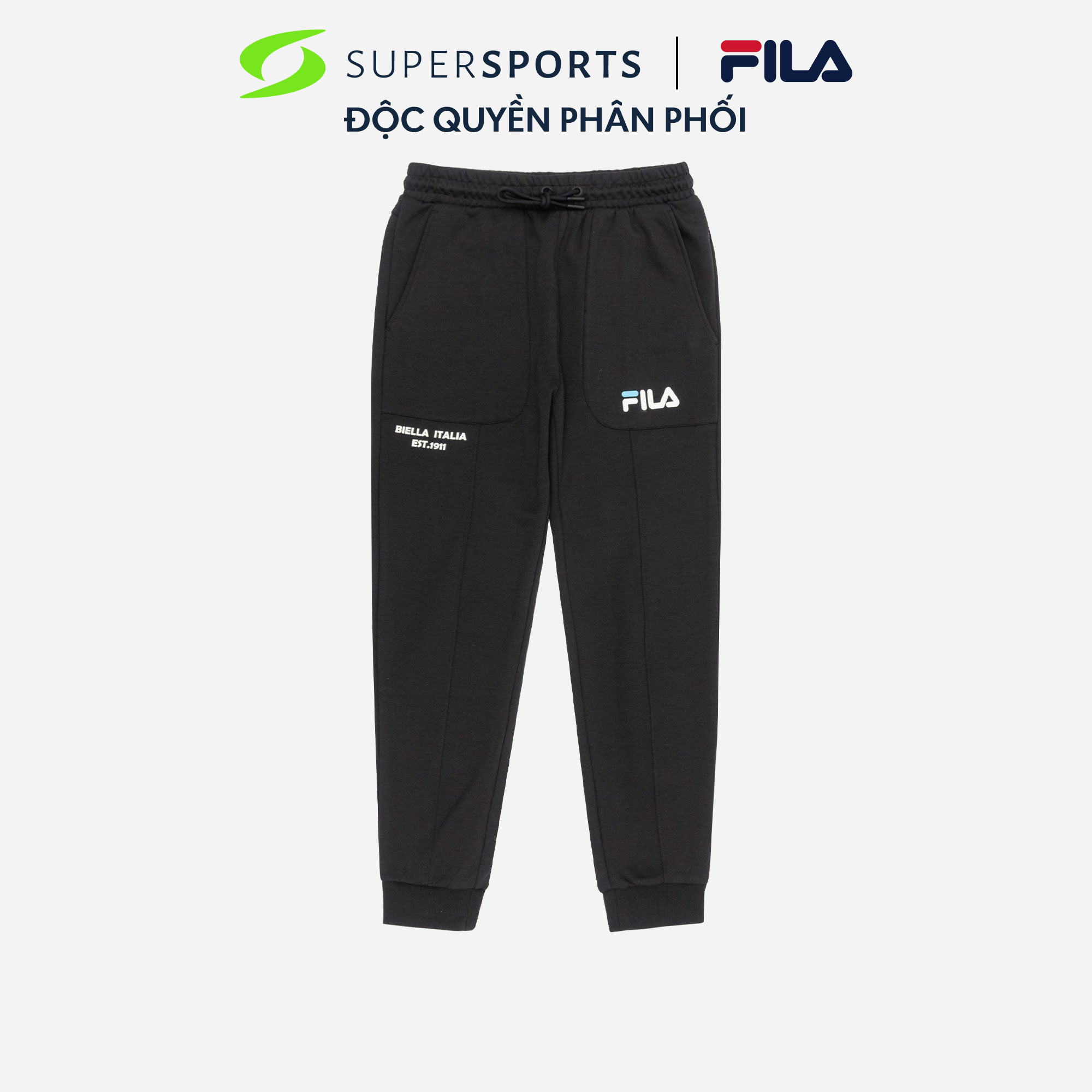 Fila quần dài thời trang unise.x knit long pants fw2pte3062m-blk