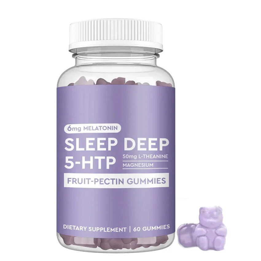 Vegan Melatonin Gummies 60PCS Sleep Support Relaxation Supplement for Adults