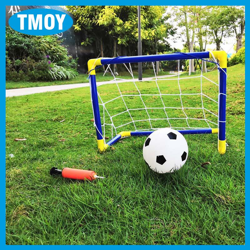 TMOY ชุดเป้าหมายฟุตบอลขนาดเล็กแบบพกพา (สุทธิปั๊มบอลรวม) อุปกรณ์ในร่ม กลางแจ้งน้ำหนักเบาสำหรับการฝึกสวนและชายหาด1ชุด ราคา 106 บาท*ส่งฟรี
