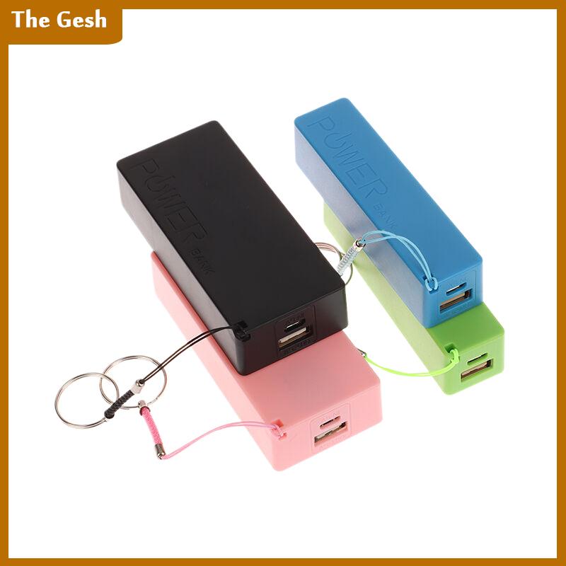 [The Gesh] Điện thoại di động ngân hàng sạc pin gói cho trường hợp tự làm hộp Protable đầy màu sắc stroage hộp