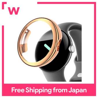 Miimall Ốp lưng Ốp lưng cho đồng hồ Google Pixel Google Pixel Google Ốp lưng bảo vệ đồng hồ điểm ảnh chống va đập mỏng nhẹ chống trầy xước chống va đập chất liệu nhựa TPU mềm (Hồng vàng)