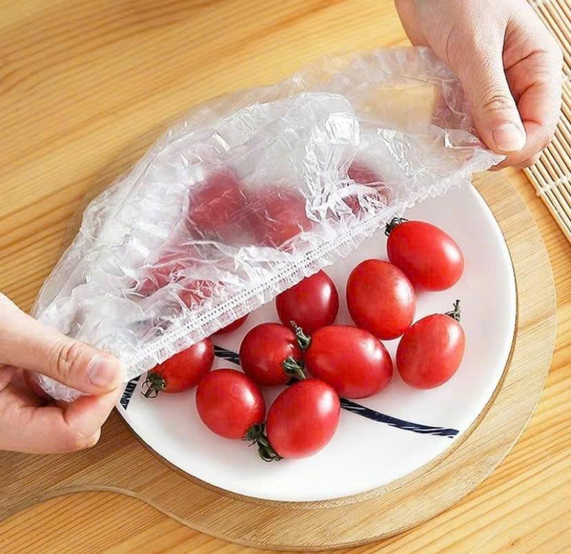Túi nhựa bọc thực phẩm co thun giãn siêu dai hình chú gấᴜ combo 100 cái