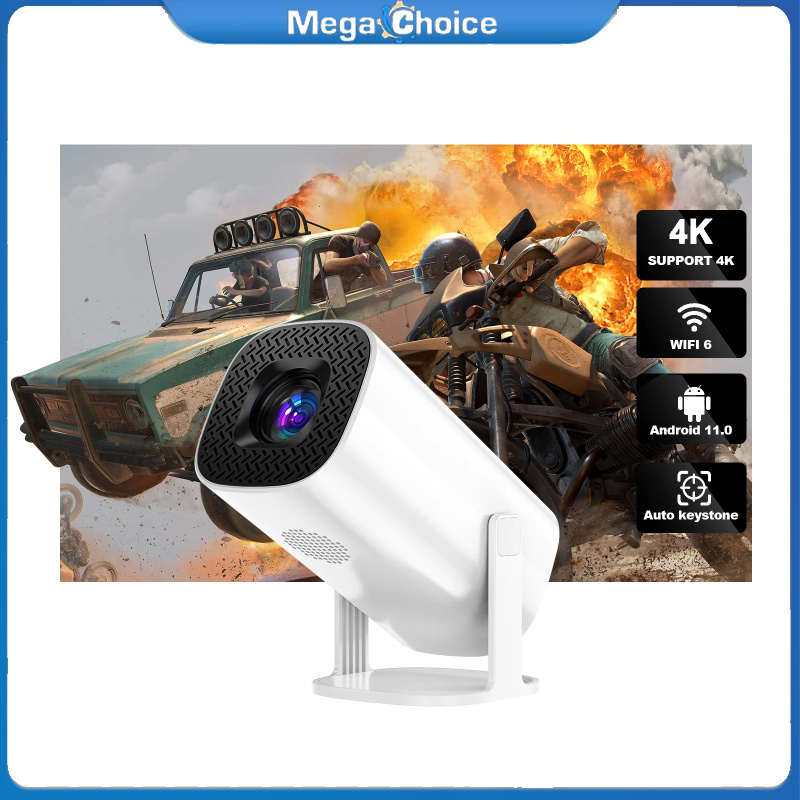 MegaChoice【Fast Delivery】Portable Smart Projector WiFi Mini Projector HD Portable 4K Video Projector For Smart Phones Tablet Computer ราคา 2,354 บาท*ส่งฟรี