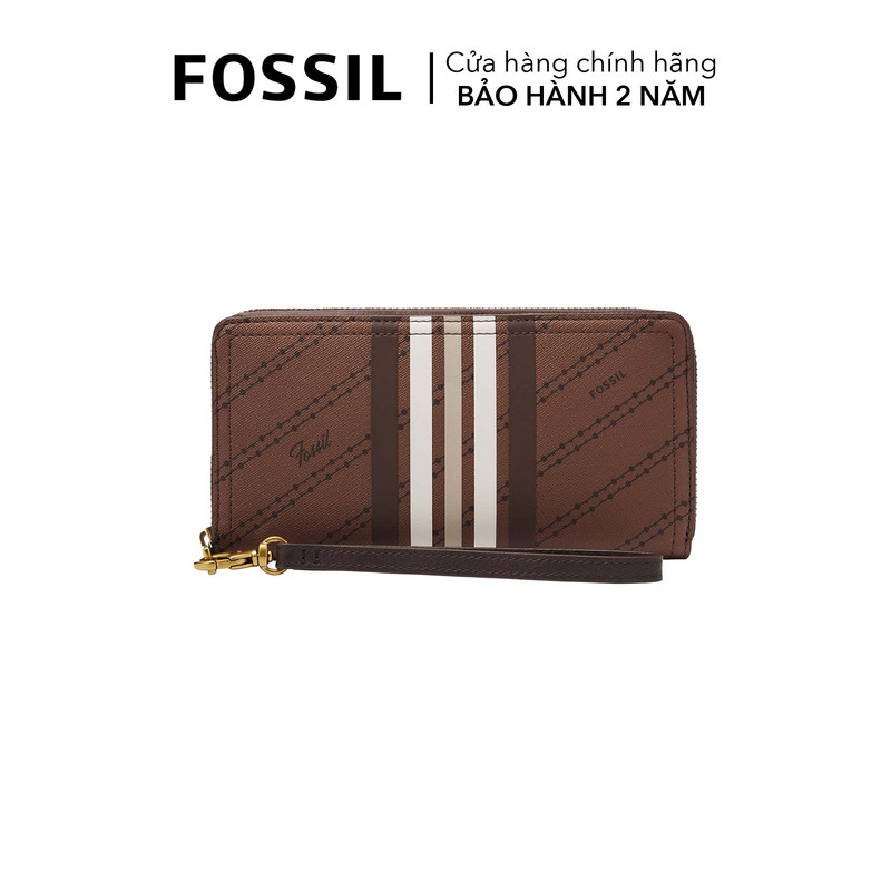 Ví cầm tay nữ fossil logan sl7828199 - màu nâu