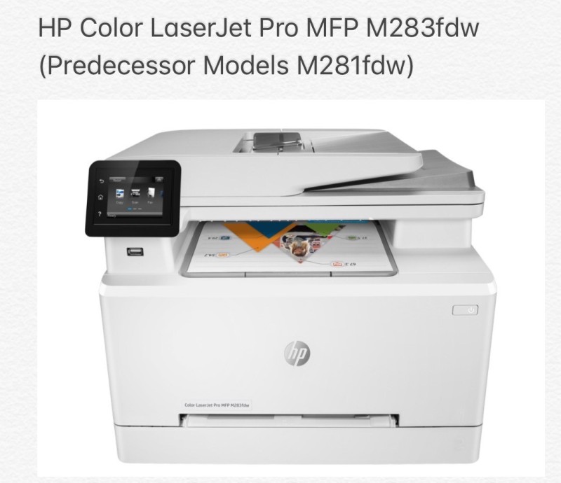 HP M283fdw Color LaserJet Pro MFP Printer - REPLACEMENT Toner HP 206a 206x (Free Trend Micro Internet Security 1 device) Singapore