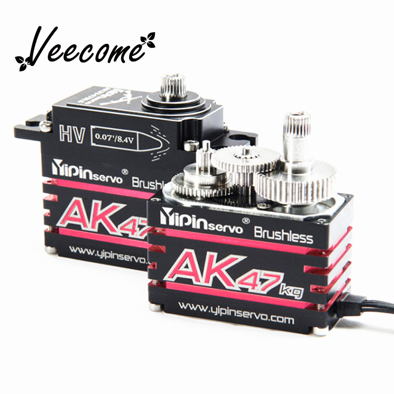 Yipinservo Ak47 47kg Hv Magnetic Induction Waterproof Brushless Digital Servos For 1/10 1/8 Rc Model Car Retrofitting Accessories ราคา 1,451 บาท*ส่งฟรี