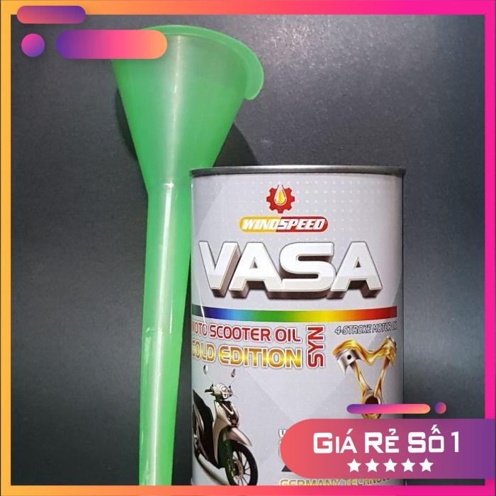 -mua kem phễu- nhớt tay ga vasa 4t scooter 10w40 jaso mb lon 800ml , nhớt xe tay ga vasa 10w40 dầu nhớt tay ga