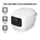 Nồi Cơm Điện Tử Sharp KS-COM183MV-WH 1.8L