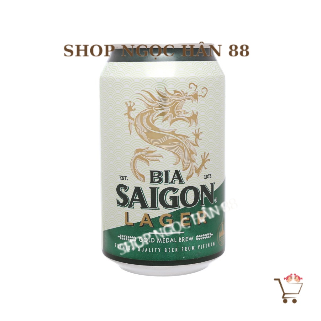 Lon bia Sài Gòn Lager 330ml/lon