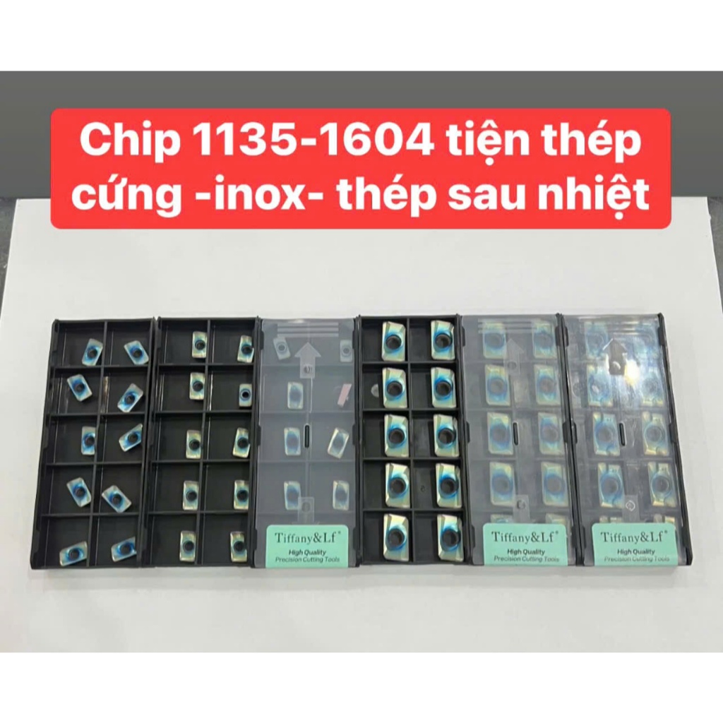 Chip 1604 và 1135 chuyên phay tiện thép cứng inox thép sau nhiệt 55HRC