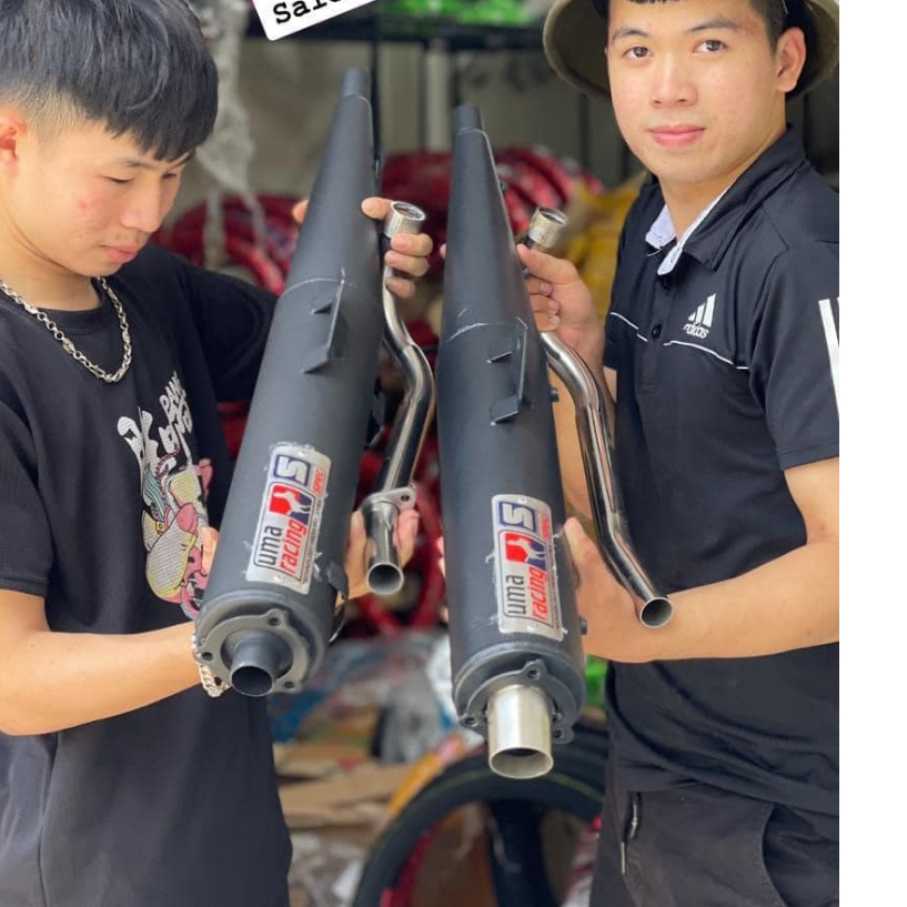 Pô uma { Ống xã uma } sài cho các dòng xe :Wave , dream , cup , elegan , jupiter , sirius 50cc , sirius 110cc