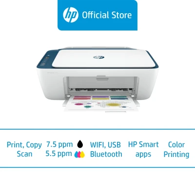 HP DeskJet 2723 All-in-One Color Inkjet Printer / Print, Copy, Scan / ADF / Duplex / Two-Sided Printing / One Year Warranty