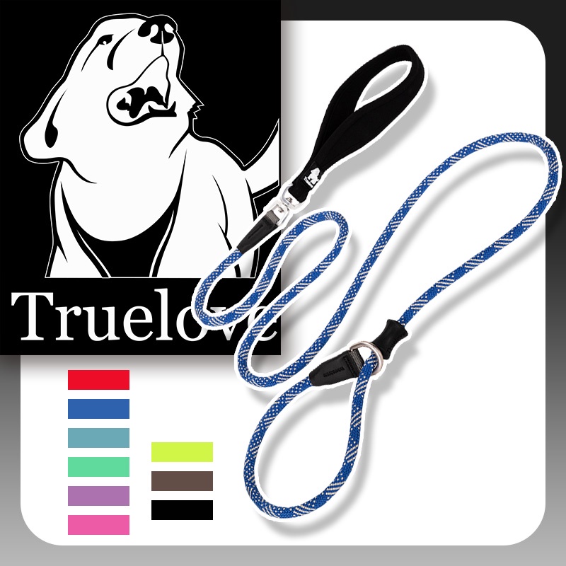 Truelove Có Thể Điều Chỉnh Dog Trượt Dây Xích Mạnh Mẽ Nylon Đào Tạo dây dắt thú cưng dây leo chần bông mềm Xử Lý Cho chó lớn và trung bình Nhỏ