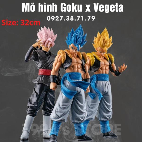 Mô hình Figure Dragon Ball Gogeta cao 32cm cực ngầu, cực chi tiết, mô hình 7 viên ngọc rồng Vegeta x Goku, Gogeta Blue