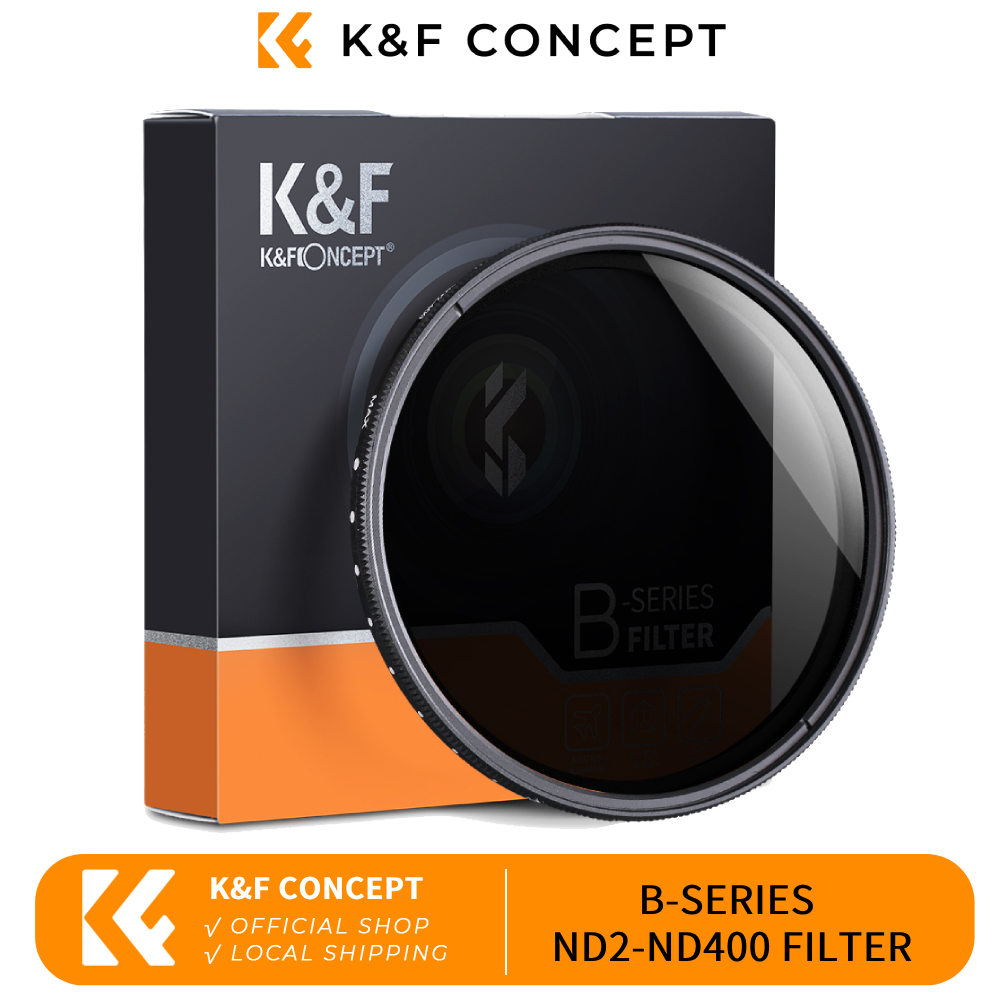 Bộ lọc nd2-400 máy ảnh k & f concept 37 40.5 43 46 49 52 55 62 67 72 77 82mm bộ lọc nd mỏng