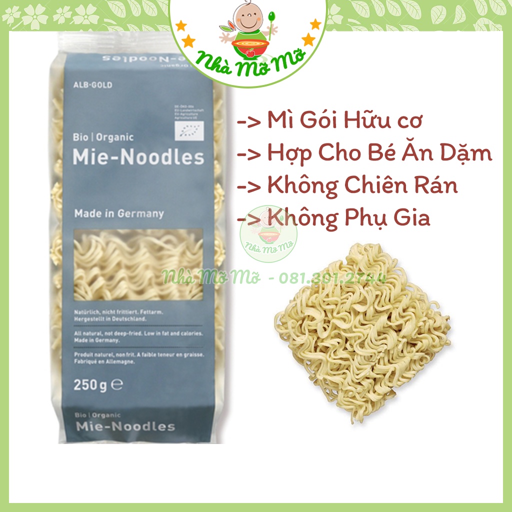 Mì Hữu Cơ Ăn Liền Cho Bé [date 12/2023] Alb-Gold Organic Instant Noodles Đức - Nhà Mỡ