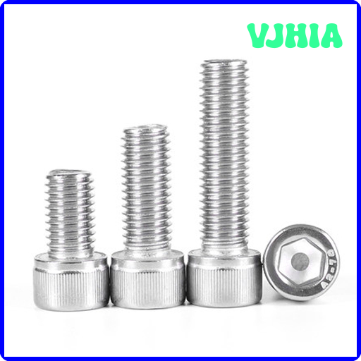 Vjhia 10 cái ốc vít Mũ nắp đui đèn vặn Allen m1.5 304 thép không gỉ đai ốc lục giác bu lông lục giác