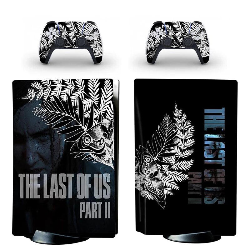 【Limited stock】 The Last Of Skin Sticker For Ps5 Digital Edition Cover For 5 Console And 2 Controllers Ps5 Skin Sticker Vinyl