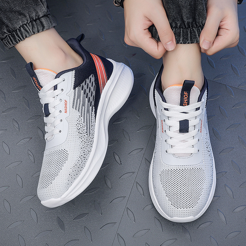 Sports Shoes for Men and Women Fly Woven Running Shoes Breathable Lightweight Fashion Trend Student Sport Sneaker Unisex - 5